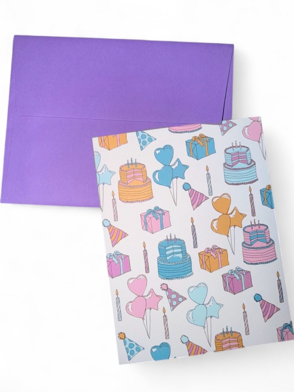 NEW Ash + Chess Birthday Card & Purple Envelope